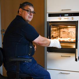 The Vela Tango chair makes daily life easier for Claus with cerebral palsy