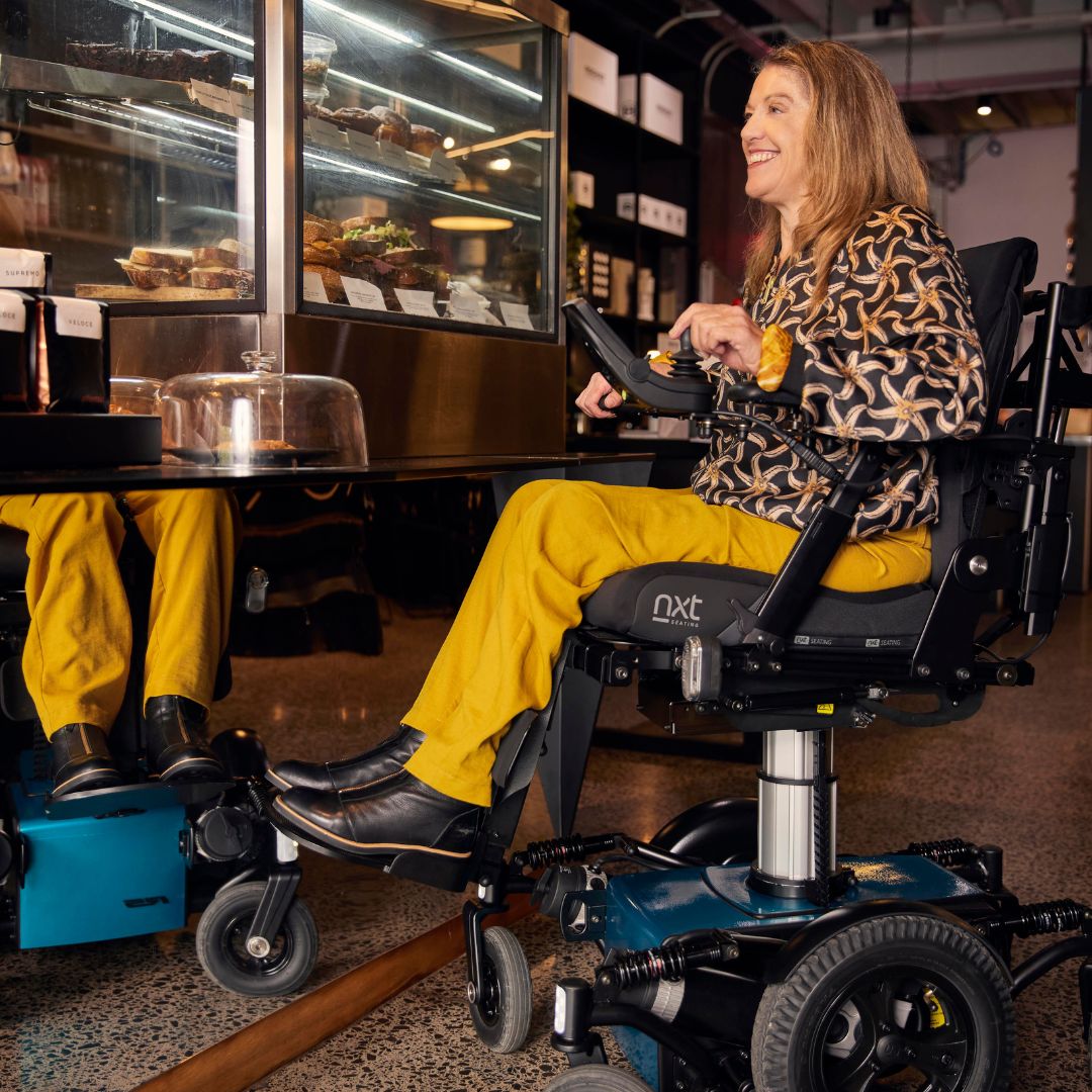 wheelchair fits under tables